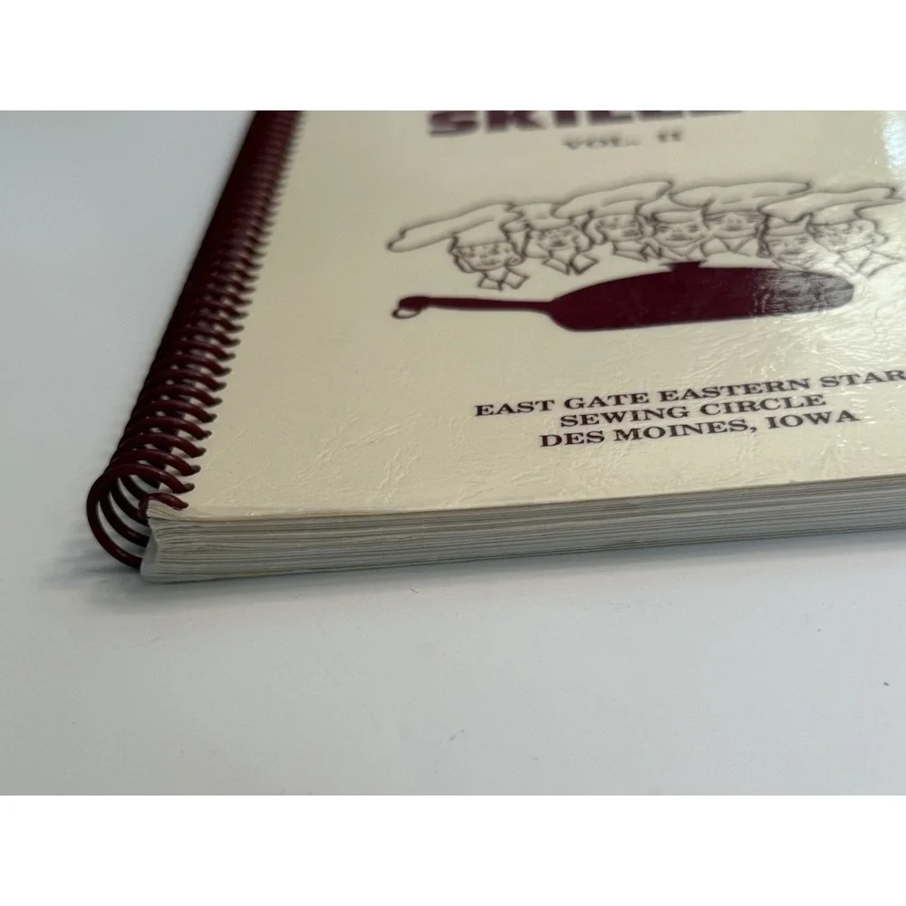 Sisters Of The Skillet Vol 2 Des Moines Iowa Eastgate Cookbook Spiral Bound VTG